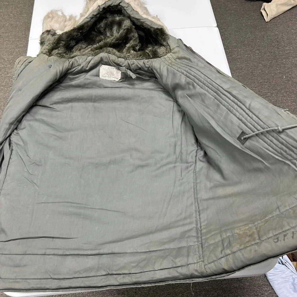 Unbranded N-3B Snorkel Parka Mens M Green Good Faux Fur Hood Military Jacket